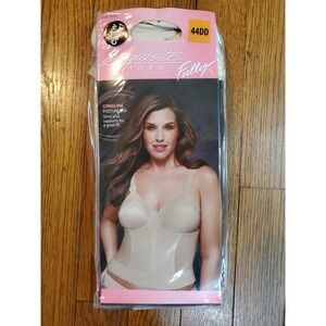 NWT Exquisite Form 5107532‎ Fully Posture Longline Bra Beige Nude 44DD Slimming